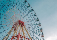 摩天轮写真,旋转中的城市画卷