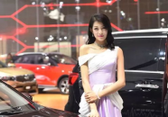广州车展小姐姐合影照片,时尚风采齐聚一堂
