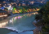 夜景苗寨写真,璀璨星空下的传统家园